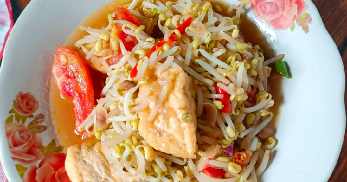 Resep Tumis Tauge Tahu Bumbu Tauco Oleh Chendera Ria Lim Cookpad