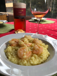 Una foto de Risotto de Camarones 🍤🍤🍤