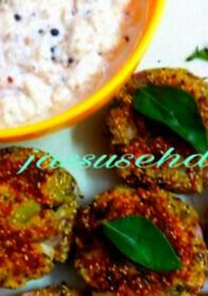 A picture of #Ramadan "RAGI CUTLETS".