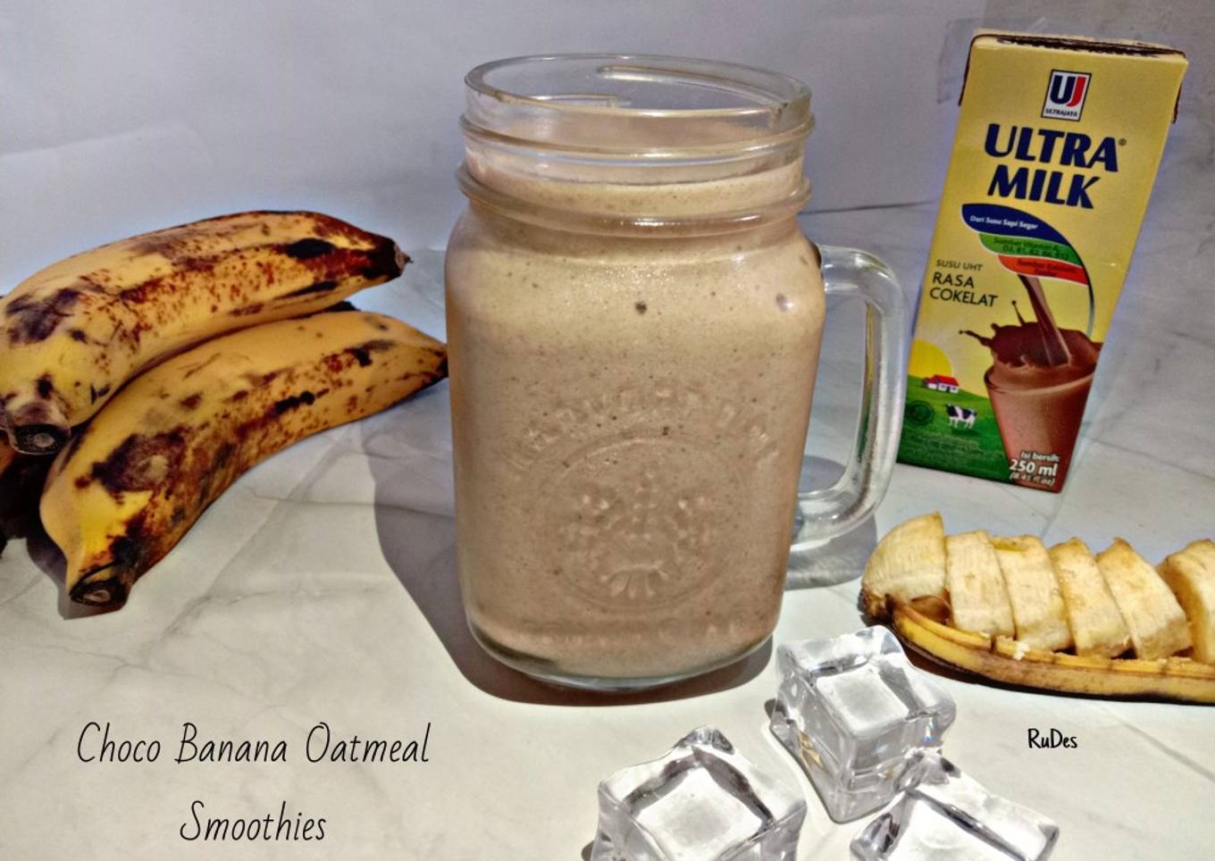 Resep Choco Banana Oatmeal Smoothies, Sempurna