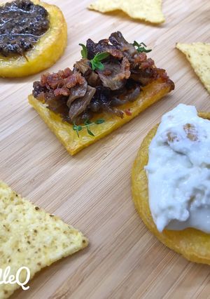 Foto di Tris di bruschette di polenta