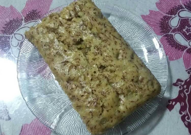 Steamed Eggless Banana Cake