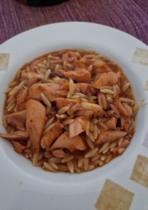 Φωτογραφία της συνταγής Χταποδάκι κοκκινιστό με κριθαράκι