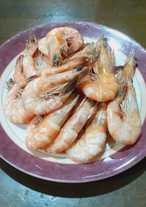 รูปของ กุ้งแชบ๊วยต้มน้ำปลา - คีโต