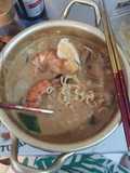 Miso Ramen dengan udang dan telor asin