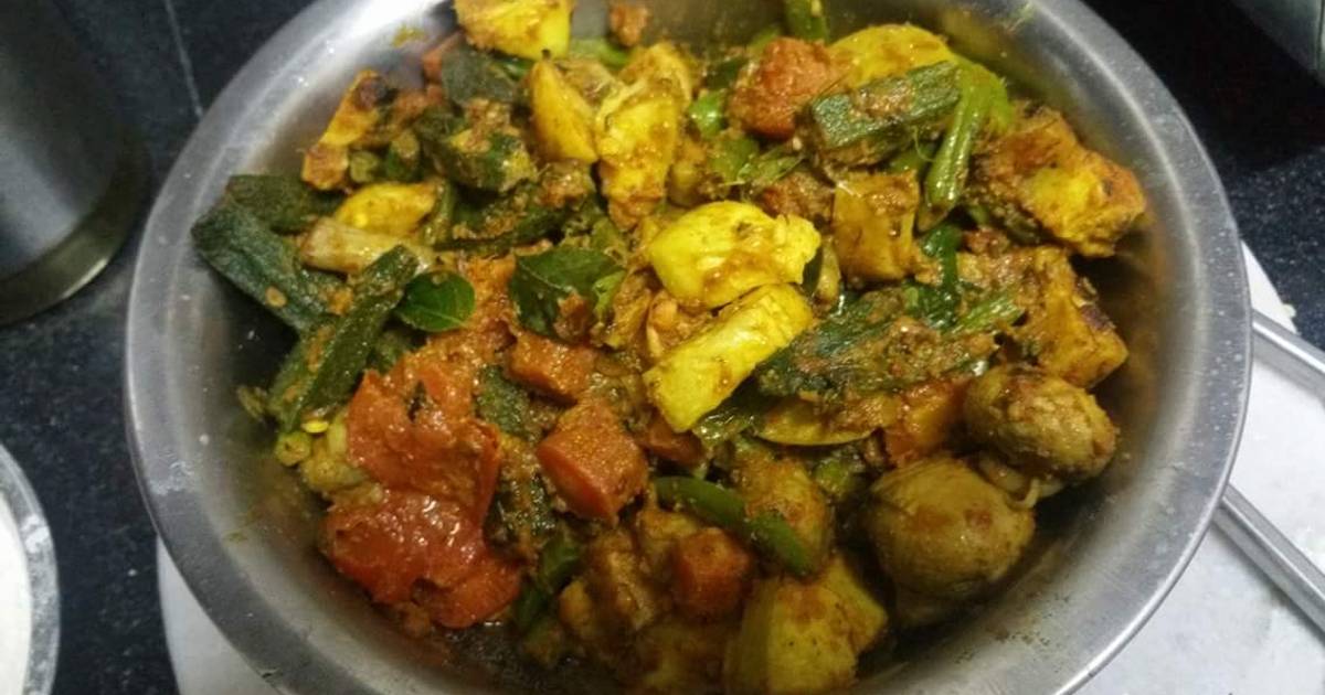 Mix Vegetable ki sabji Recipe by Jiya Rohit Makhija Cookpad
