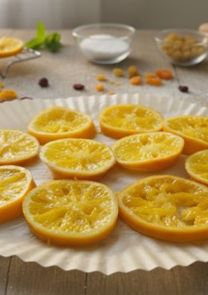 Una foto de Naranjas Confitadas en Microondas