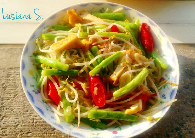 Proses Menyiapkan Tumis Toge Buncis yang mudah