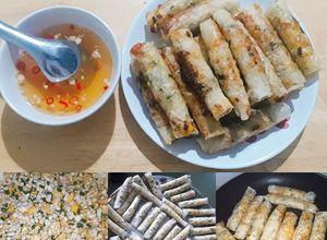 Hình của món Chả giò bắp- Ram bắp.