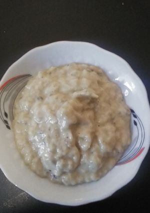 O poză a rețetei Salată de vinete cu maioneză și usturoi.