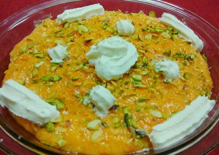 Steps to Make Quick Custard Carrot Pudding