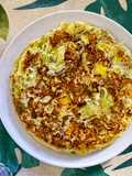 Tortilla de puerro y patata sin aceite en Lékué