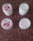 Yogures Caseros de Fresa y Uva