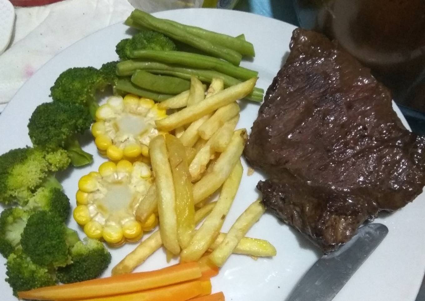Steak daging sapi ala jomblo