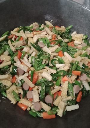 Foto resep Tumis jagung muda