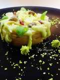 Linguine con coda di rospo e crema di broccolo romanesco