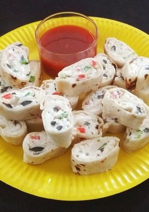 A picture of Tortilla Pinwheels.