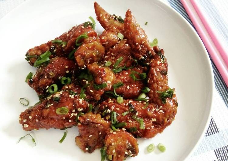  Resep  Korean Fried  Chicken  Ayam  Goreng ala Korea oleh 