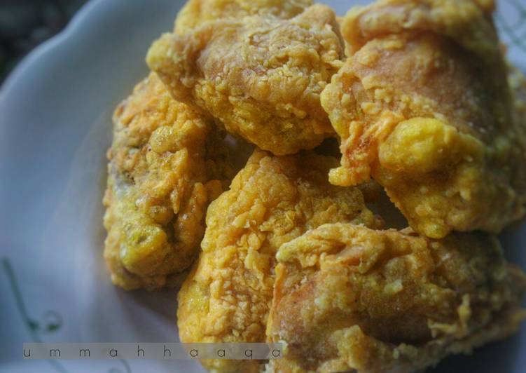 Resep Ayam Goreng Kriuk (masakan rumahan sederhana), no MSG, Enak Banget