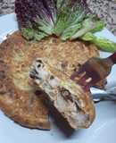 Tortilla de camarón y kani kama