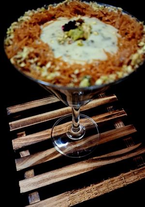 A picture of Bajri Rabdi Kunafa.