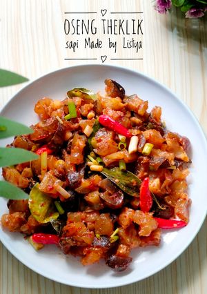 Foto resep Oseng Theklik Sapi