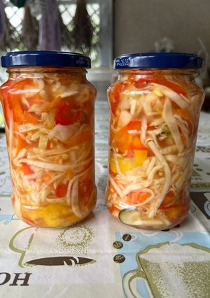 A picture of Pickled cabbage salad - čalamáda.