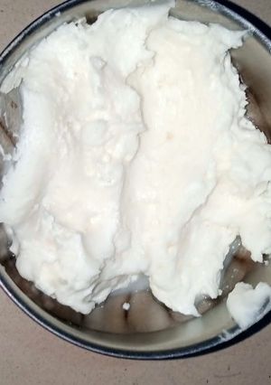 A picture of Homemade makkhan.