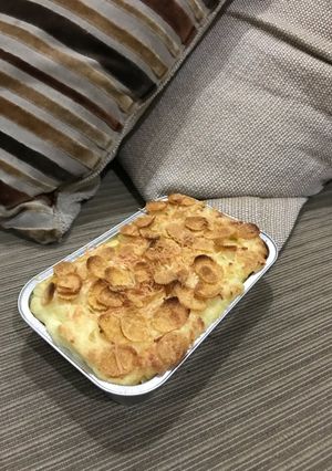 Foto resep Baked Bread Pudding with Cornflakes