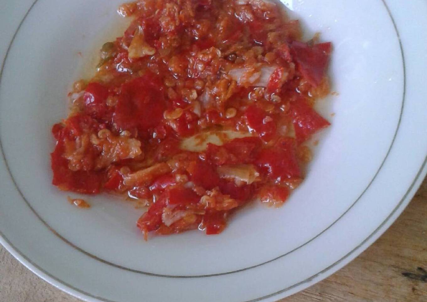 Sambal korek ala bebek slamet