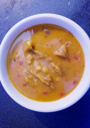 A picture of Daal dhokli.
