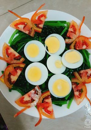 Hình của món Salad cải bó xôi.