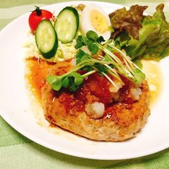 Tofu Hamburg steak A picture of Tofu Hamburg steak.