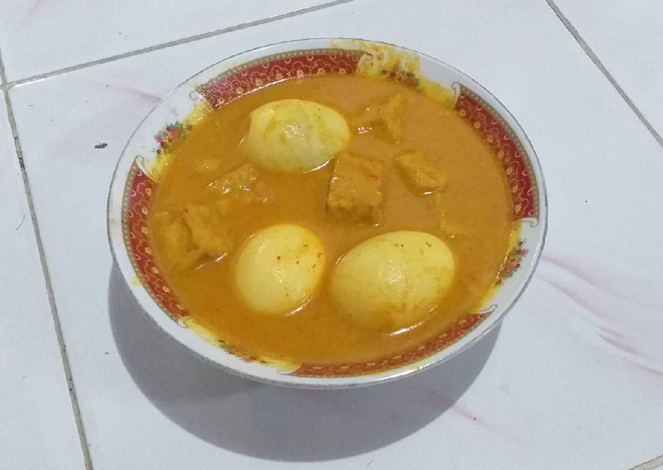 Resep Telur dan Tahu Bumbu Kuning