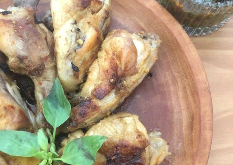 Resep MANTAP! Ayam Bakar Bumbu Rujak Sambal Kemangi menu masakan sehari hari