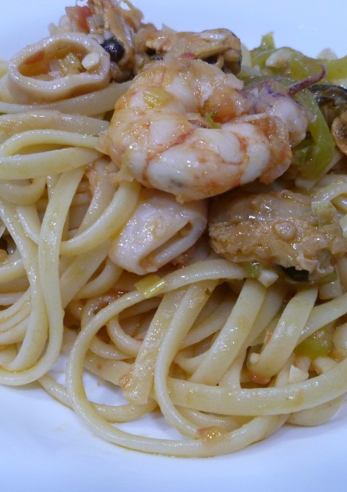 Una foto de Pasta marinera