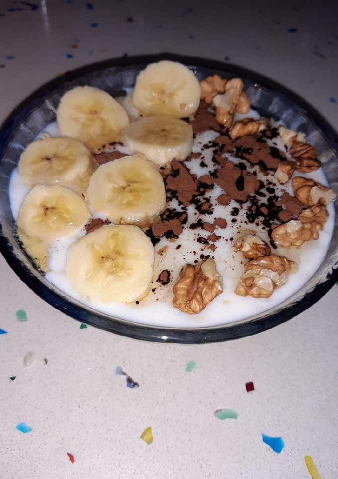 Una foto de Gachas de avena proteicas
