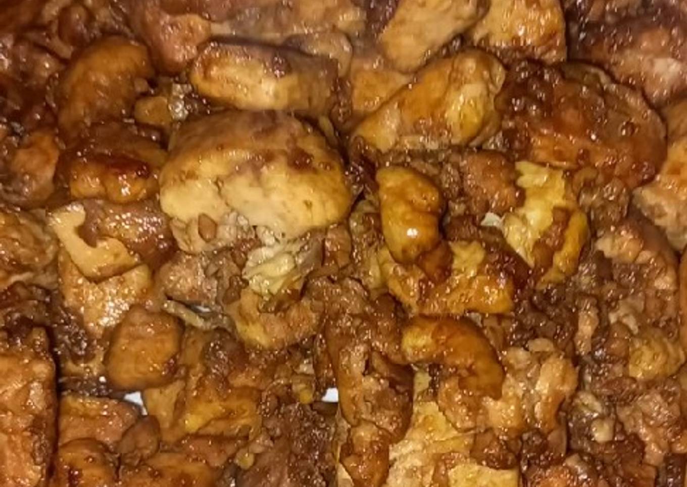 Tahu telur kecap simple