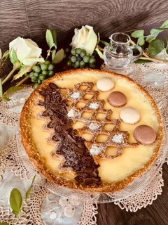 Foto di Crostata con Flan di crema al latte condensato