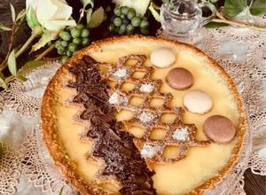 Foto di Crostata con Flan di crema al latte condensato