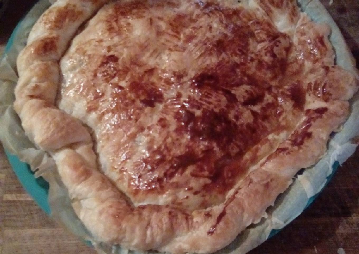 Tourte aux champignons et sa version festive