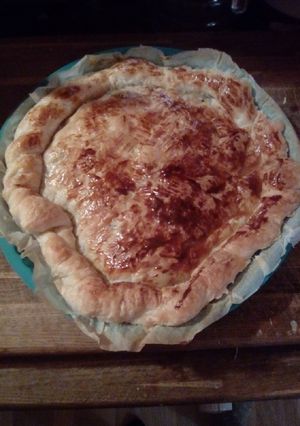 Une photo de Tourte aux champignons et sa version festive