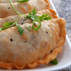 A picture of Mutton Keema Samosa.