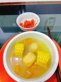 Sup jagung manis,labu,bakso2 an