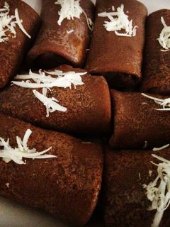 Foto resep Dadar gulung isi pisang coklat