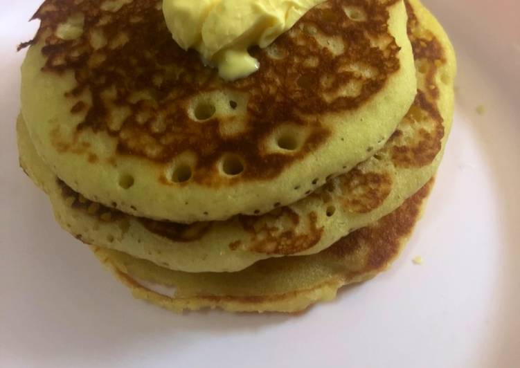 Resep Buttermilk Pancake enak praktis sarapan di pagi hari #dirumahaja yang sempurna