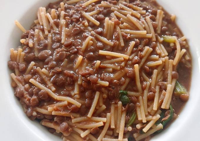 Come a Fai Preferito Spaghetti spezzati con lenticchie