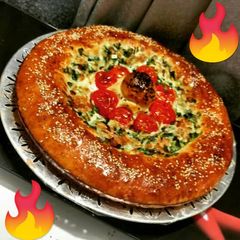 A picture of Potato chicken bread.