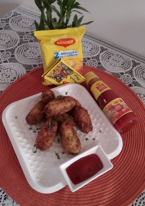 A picture of Maggi masala vegetables cutlets.