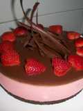 Tarta de yogurt con chocolate